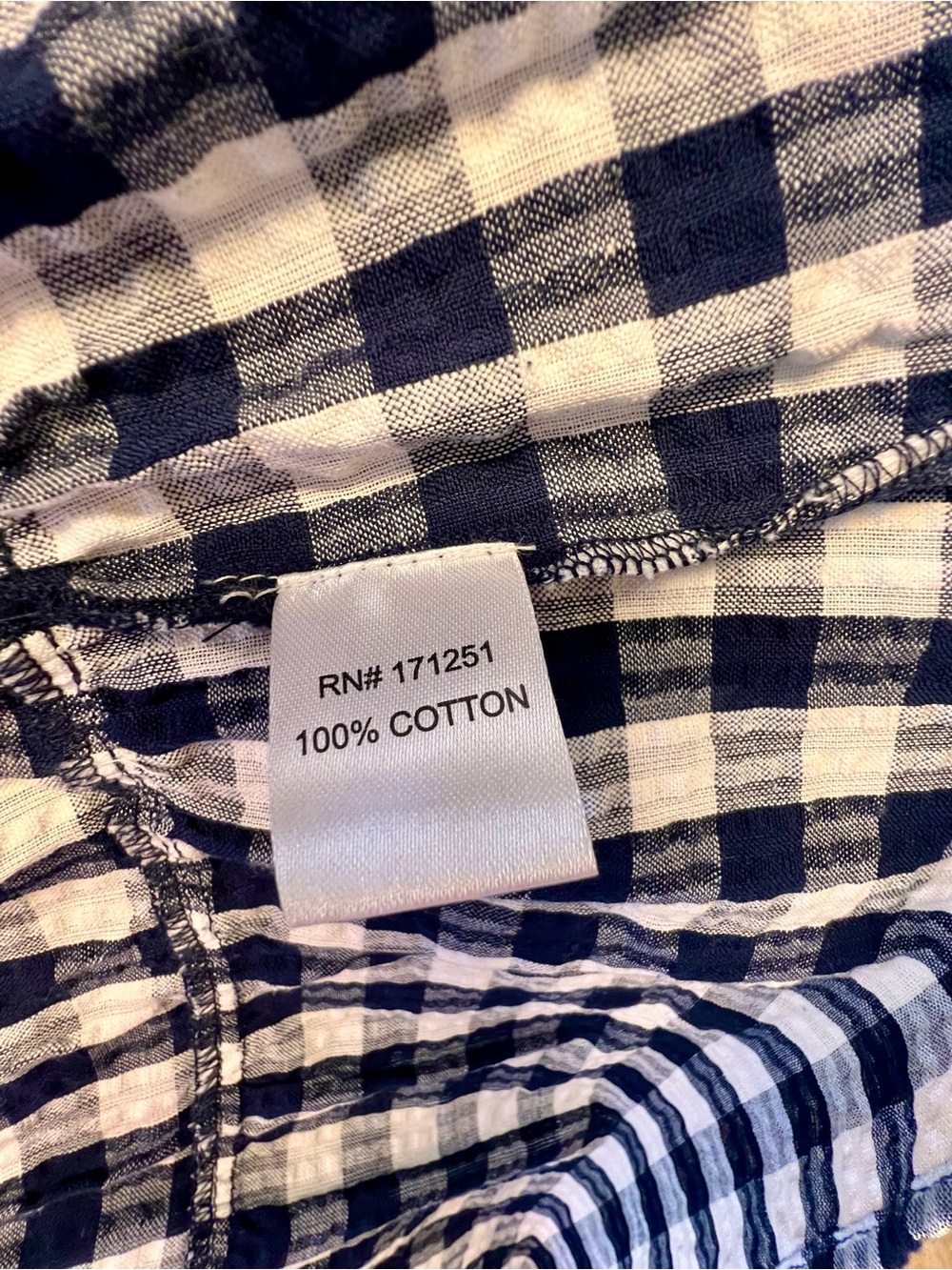 Caroline Constas Gingham Mini Dress in Navy and White - Picture 6 of 6